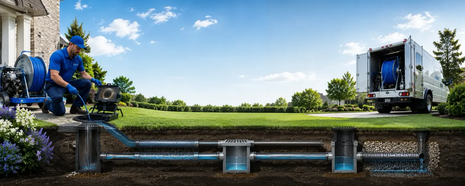 Outdoor drain cleaning information for Mount Gay, WV